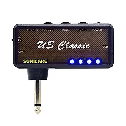 SONICAKE Guitar Mini Guitar Headphone Amplifier US Classic