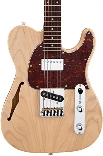 G&L Tribute ASAT Classic Bluesboy Semi-Hollow Electric Guitar Blonde Rosewood Fretboard