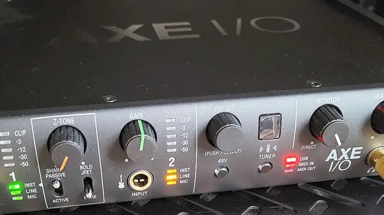 AXE I/O best audio interface for electric guitar