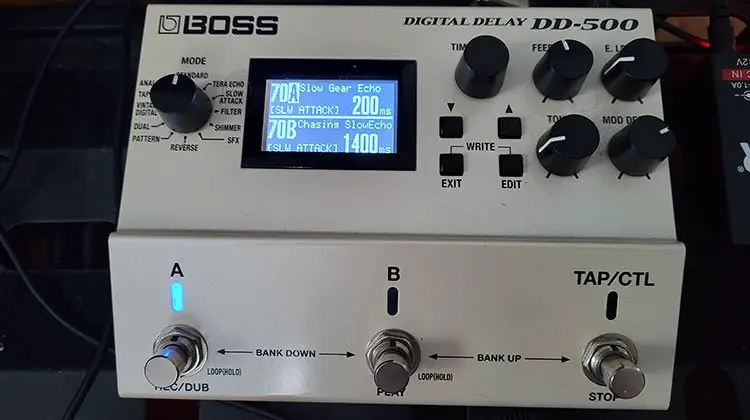 BOSS DD-500 Digital Delay - how delay pedal works